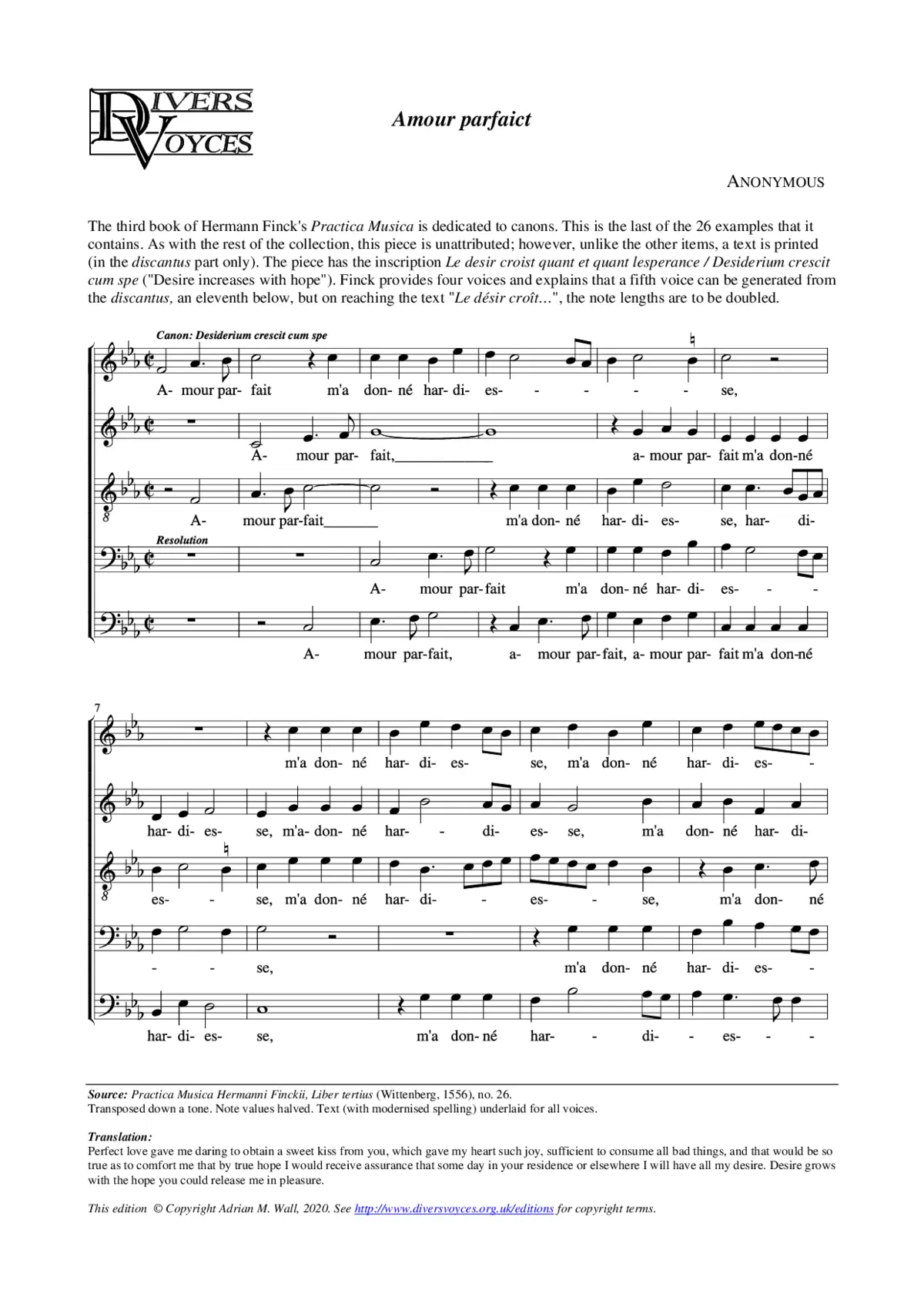 Amour parfaict - Page 1