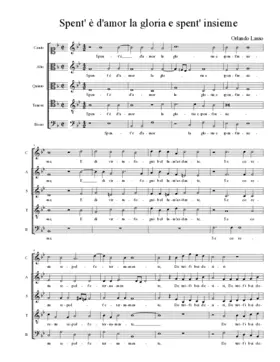 Spent' è d'amor la gloria e spent' insieme