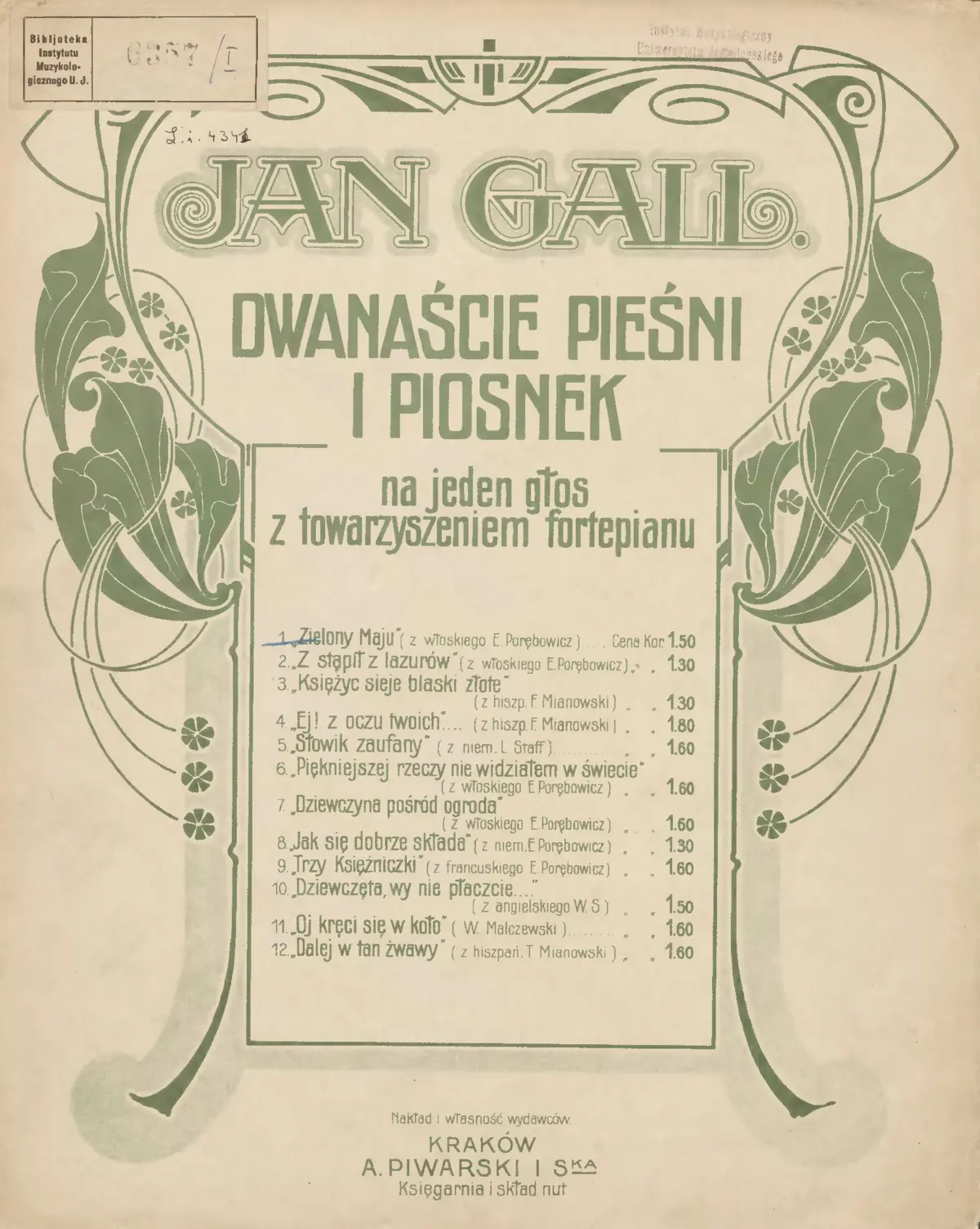 12 Pieśni i piosenek - Page 1