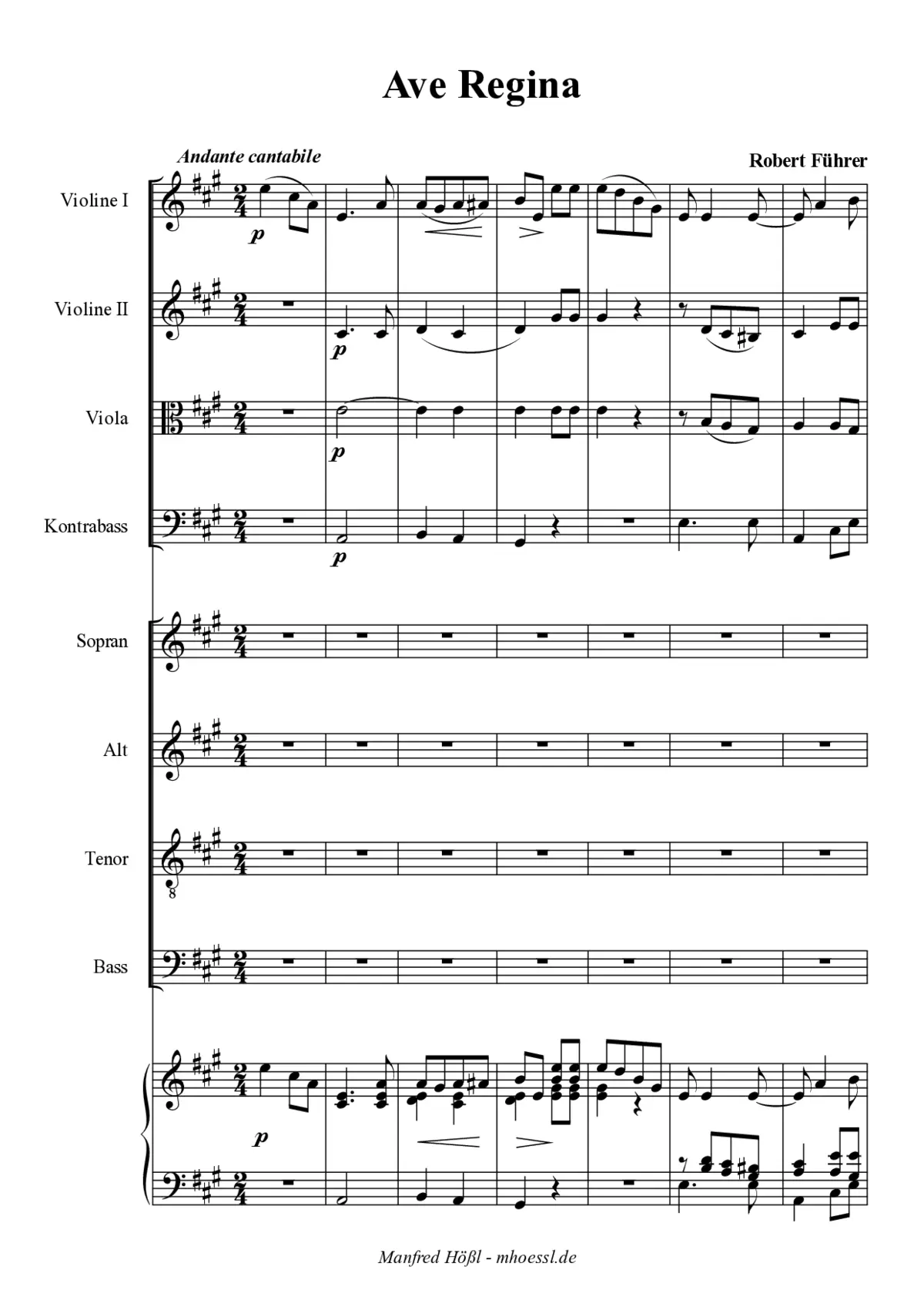 Ave Regina - Page 1