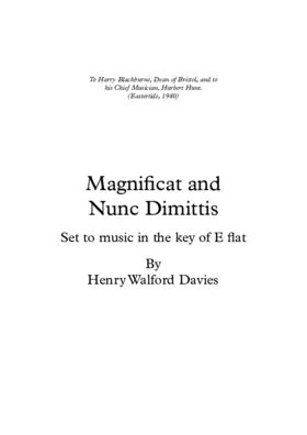 Evening Service in E flat