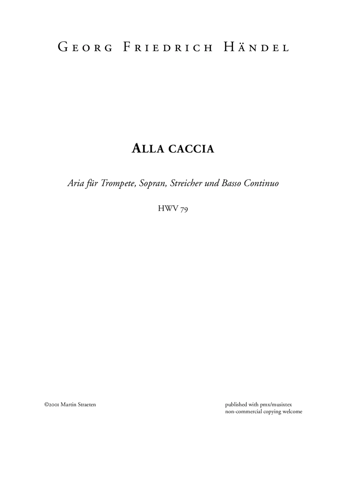 Alla caccia - Page 1