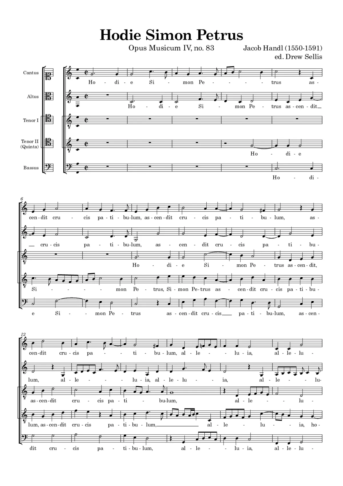 Hodie Simon Petrus - Page 1