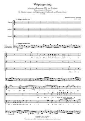 Adspice domine, Op. 121