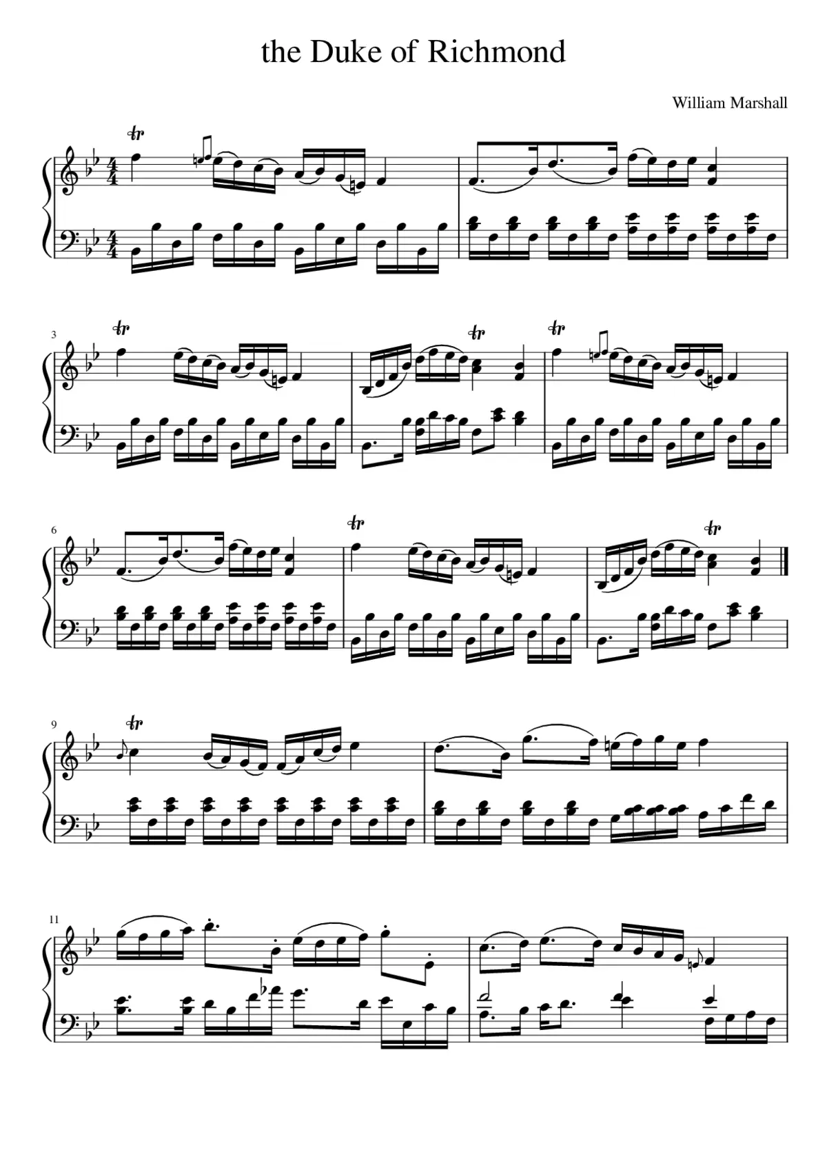 the Duke of Richmond - Page 1