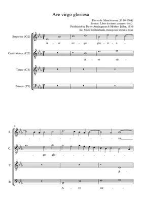 Ave virgo gloriosa