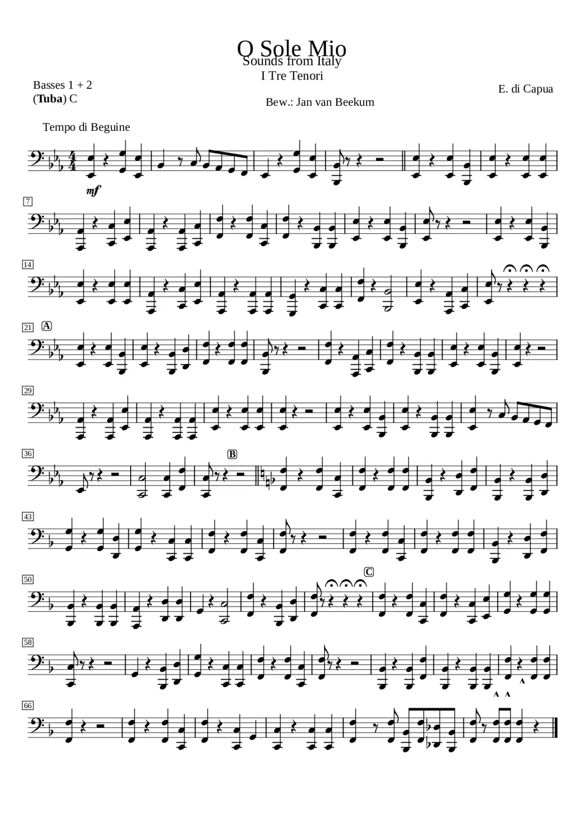 O Sole Mio - Page 1