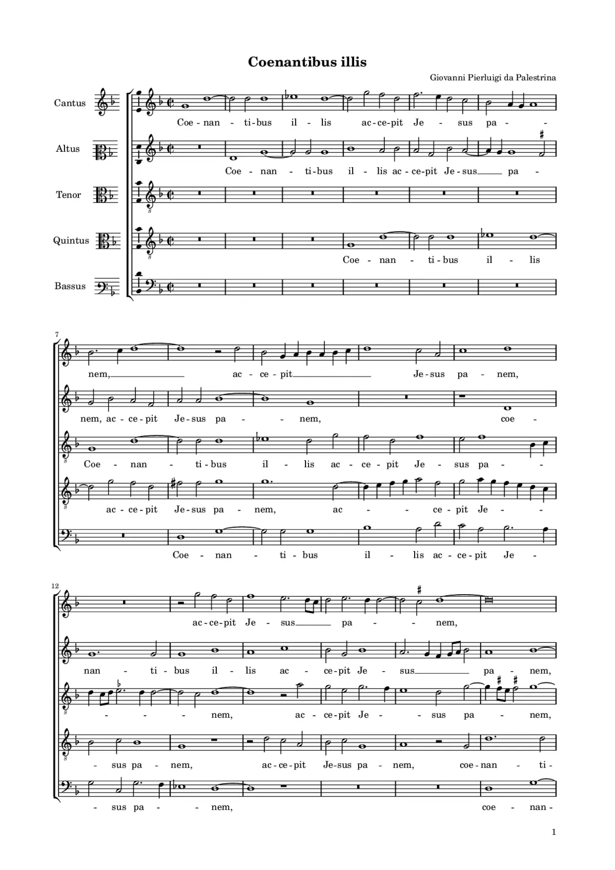 Coenantibus illis - Page 1
