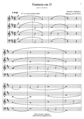 Fantasia em D, para coro misto