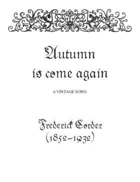 Autumn is come again