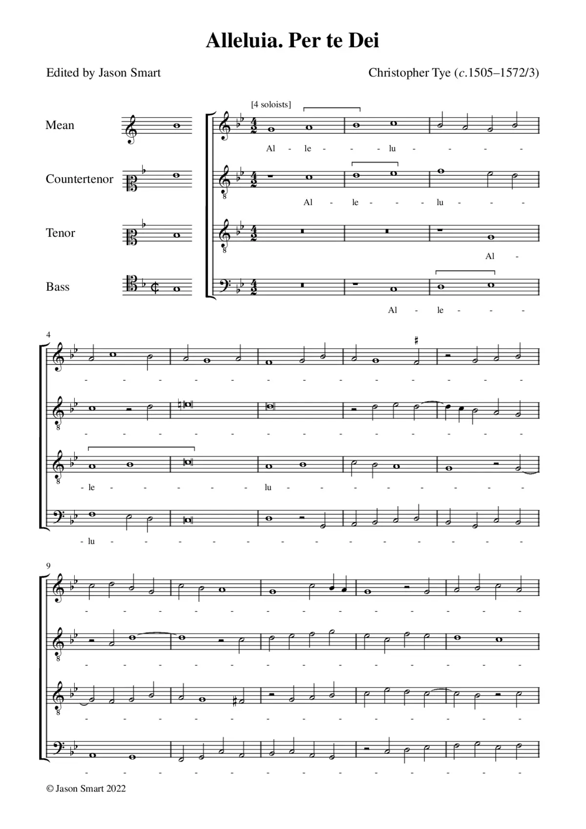 Alleluia Per te Dei genitrix - Page 1