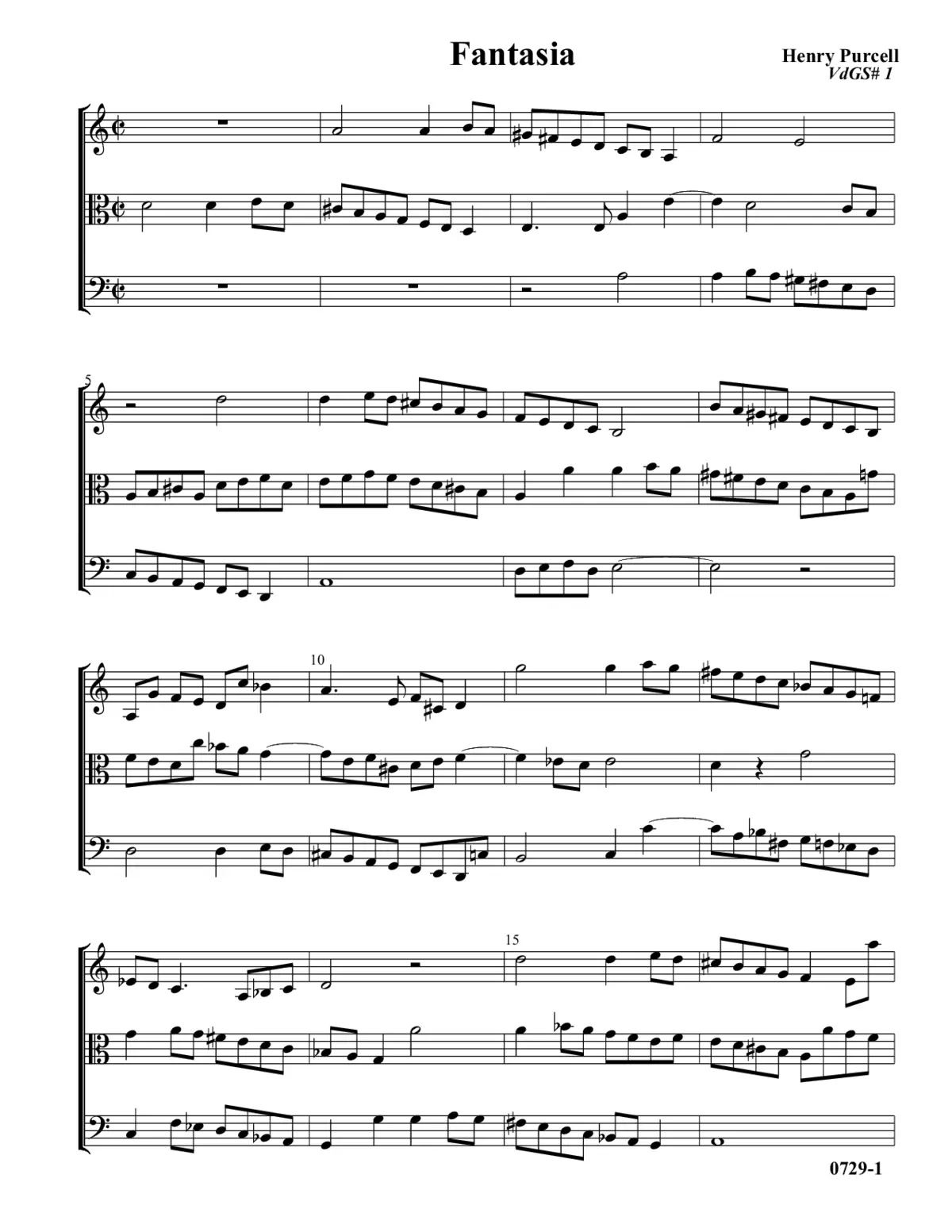 Fantasia in D minor - Page 1