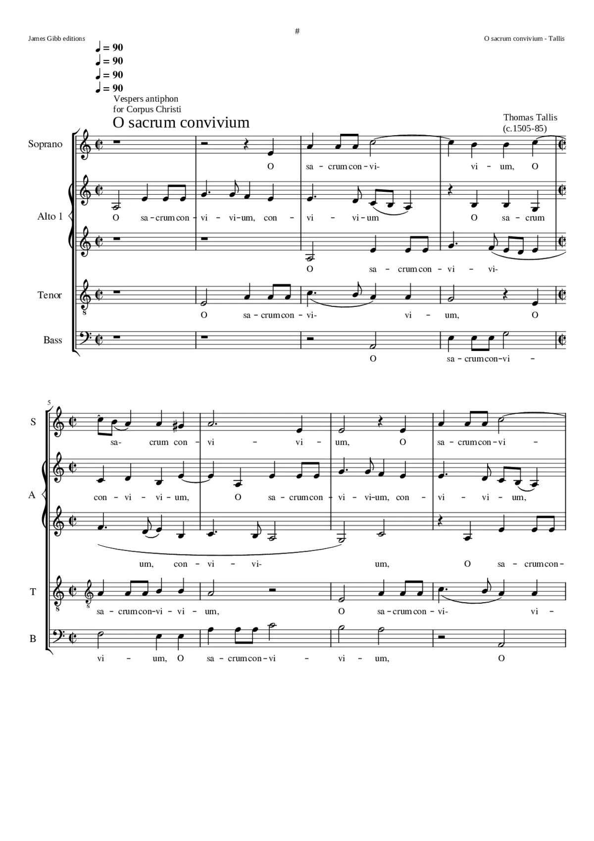 O sacrum convivium - Page 1