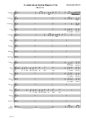 Es erhub sich ein Streit im Himmel, SWV Anh. 11