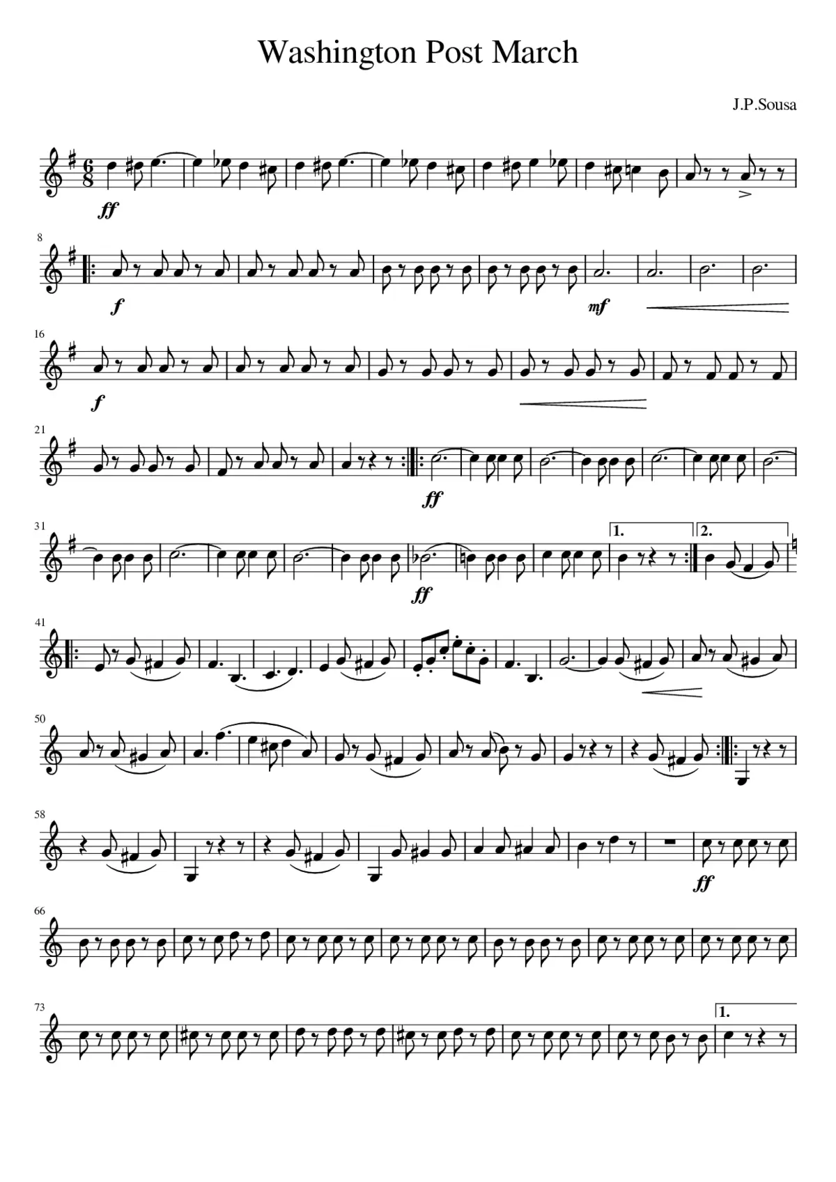 The Washington Post March - Page 1