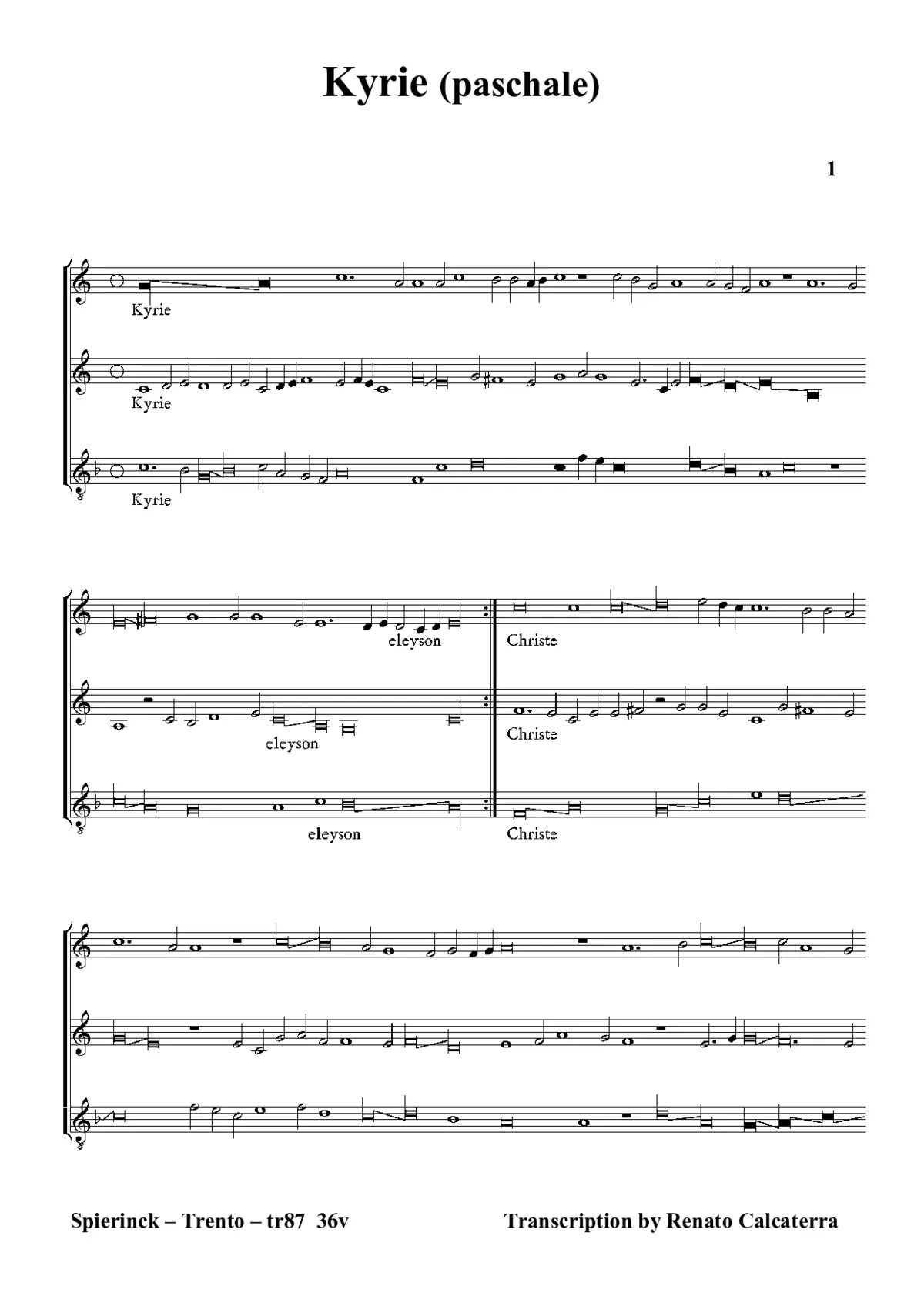 Kyrie (paschale) - Page 1