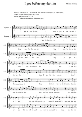 I go before, my darling