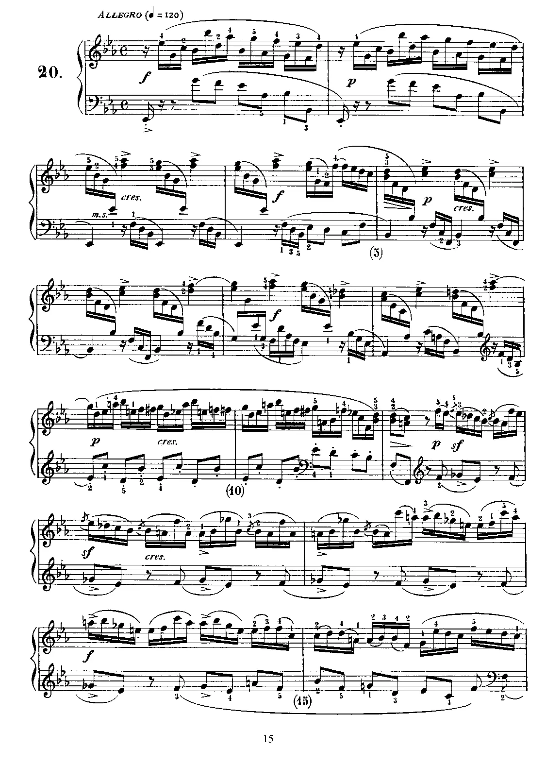 Keyboard Sonata in E-flat major - Page 1