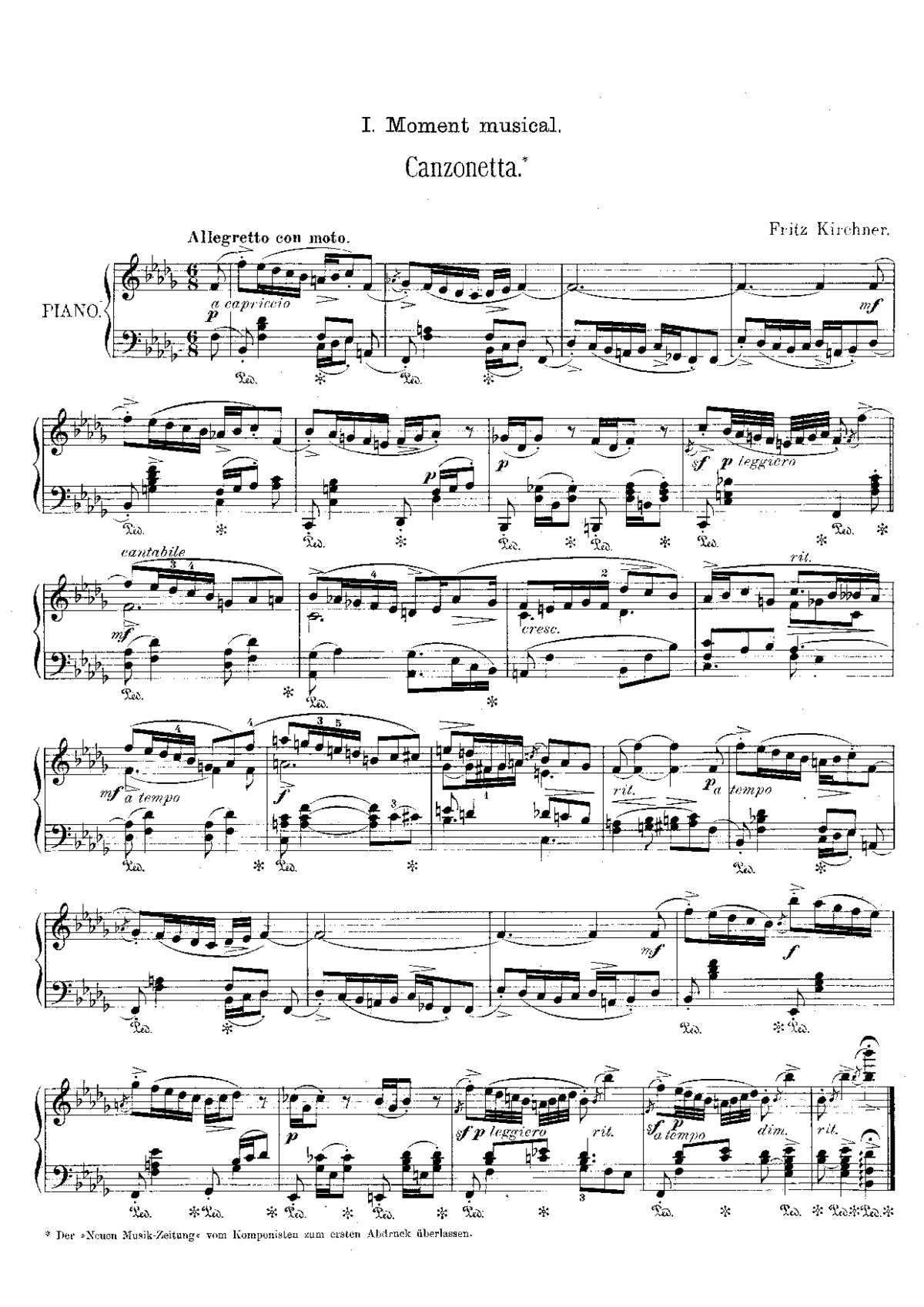 2 Moments musicaux - Page 1