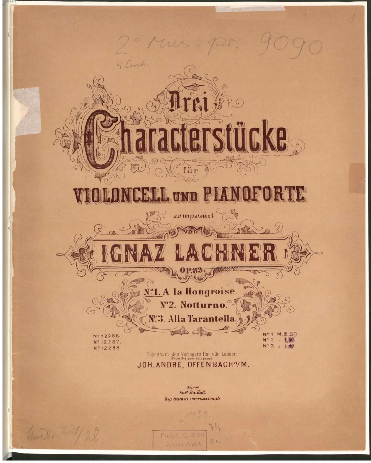 3 Charakterstücke - Page 1