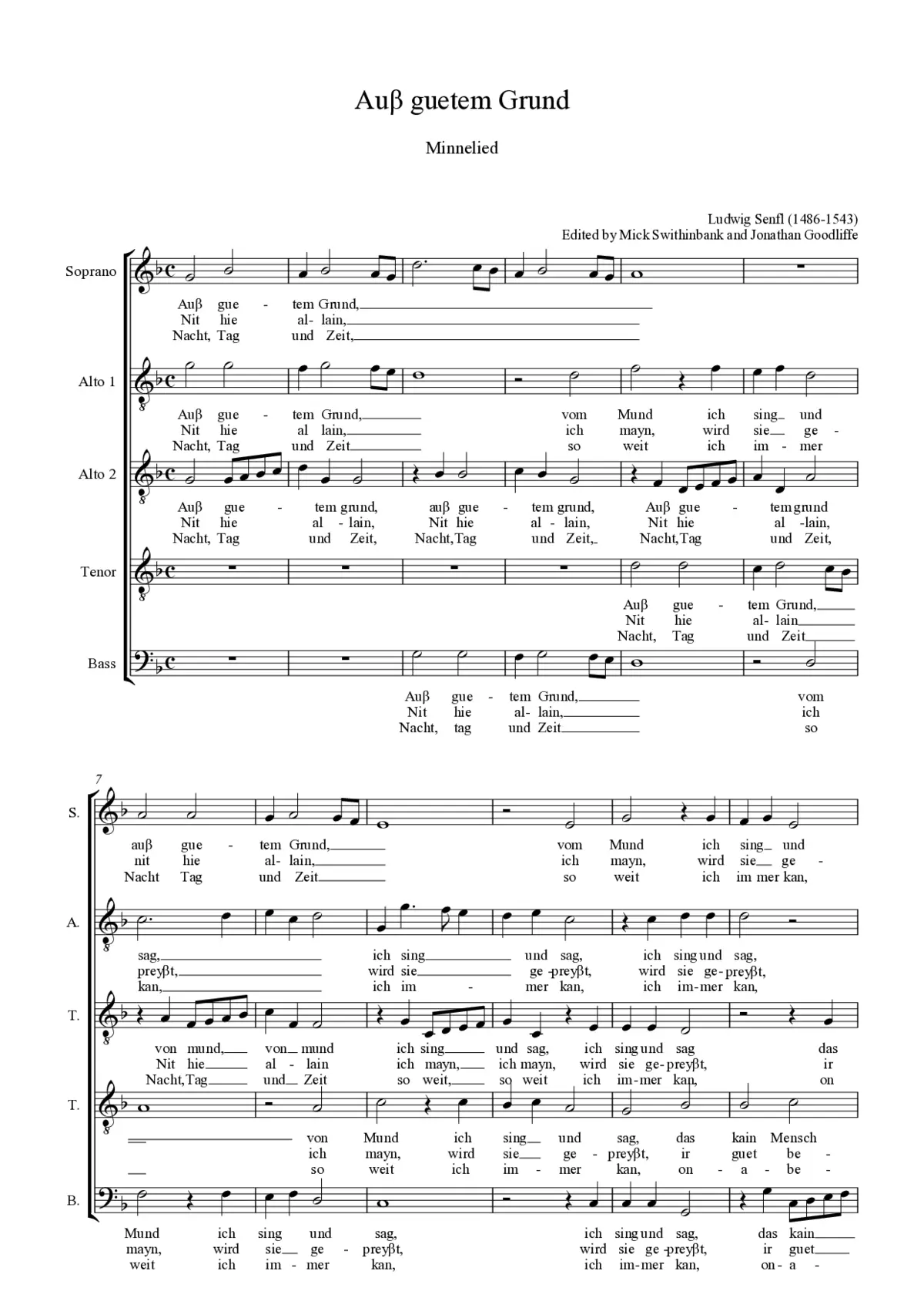 Auβ guetem Grund - Page 1
