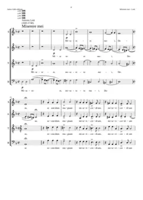 Miserere mei I (D minor) (not to be confused with Miserere mei nº 2 in Gm)