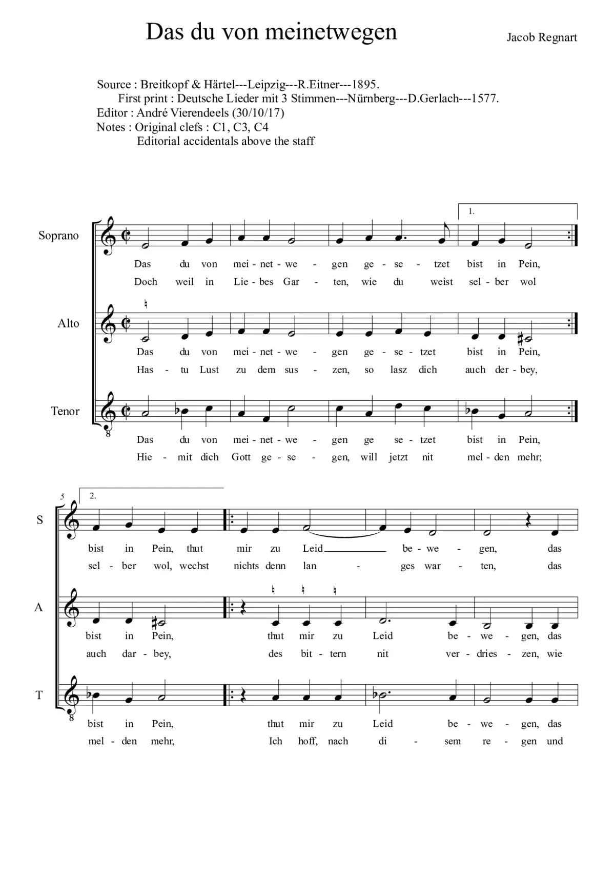 Das du von meinetwegen - Page 1