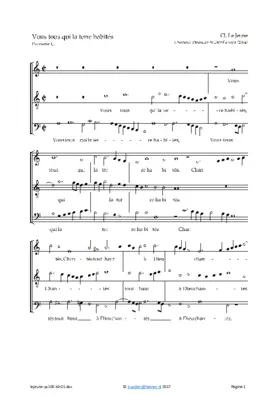 Vous tous qui la terre habitez