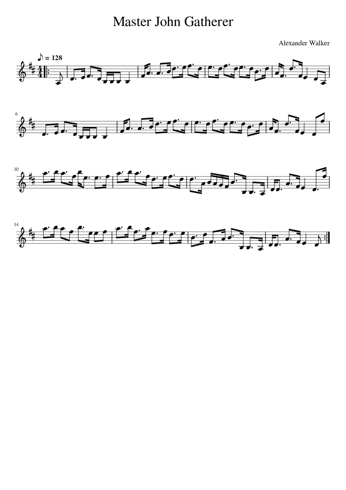 Master John Gatherer - Page 1