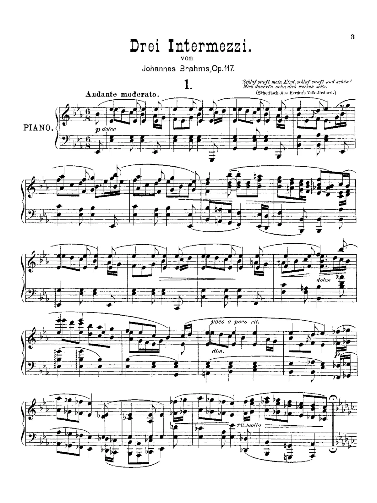 3 Intermezzi - Page 1