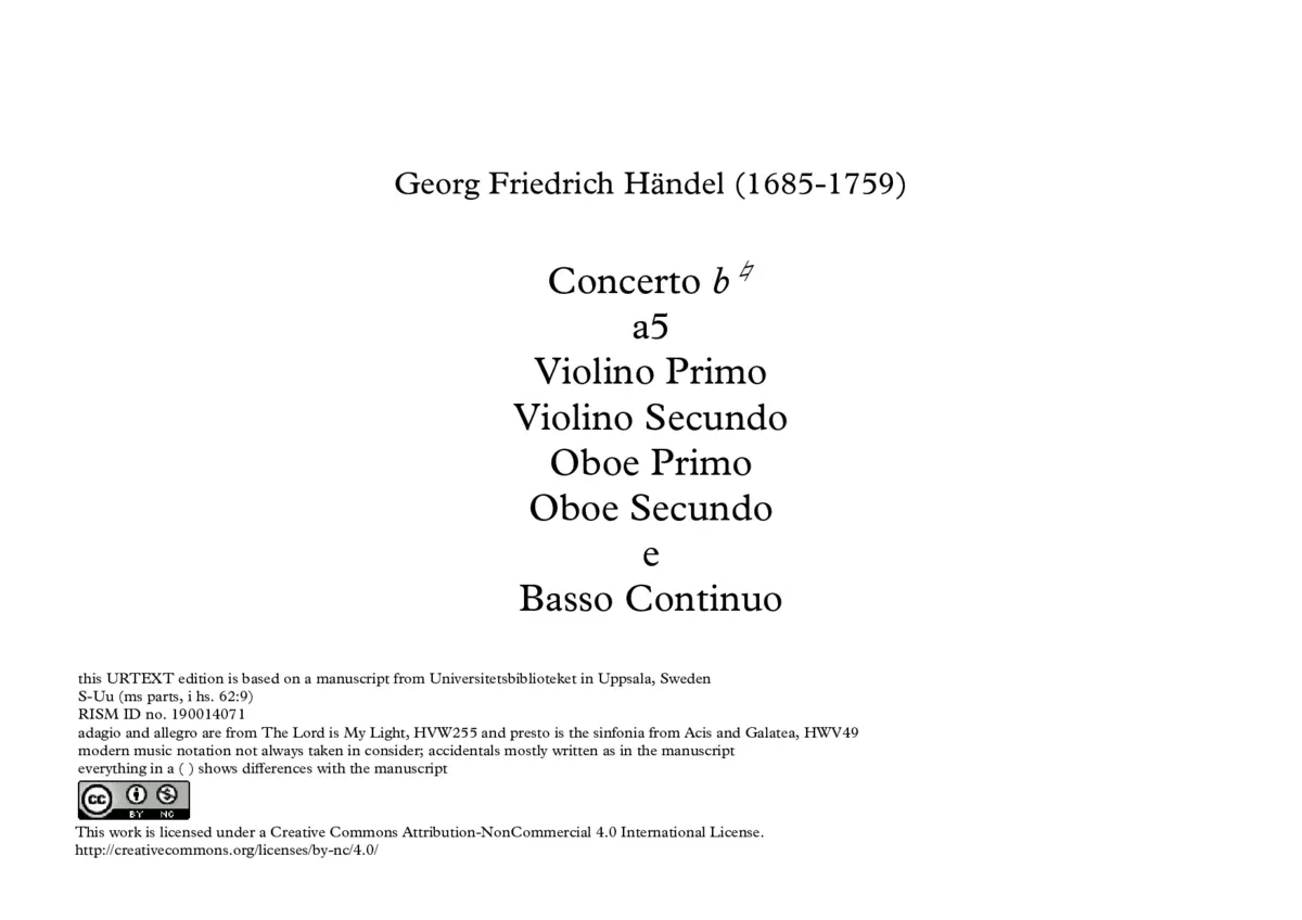Concerto a 5 - Page 1