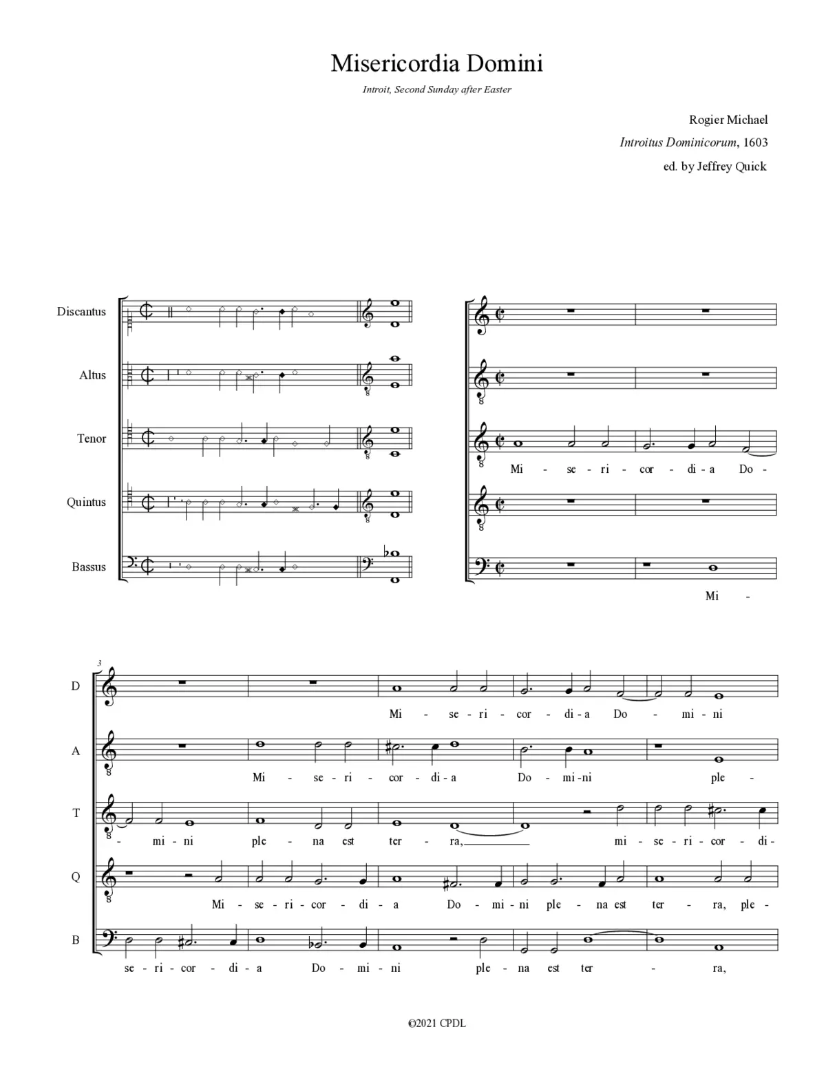 Misericordia Domini - Page 1
