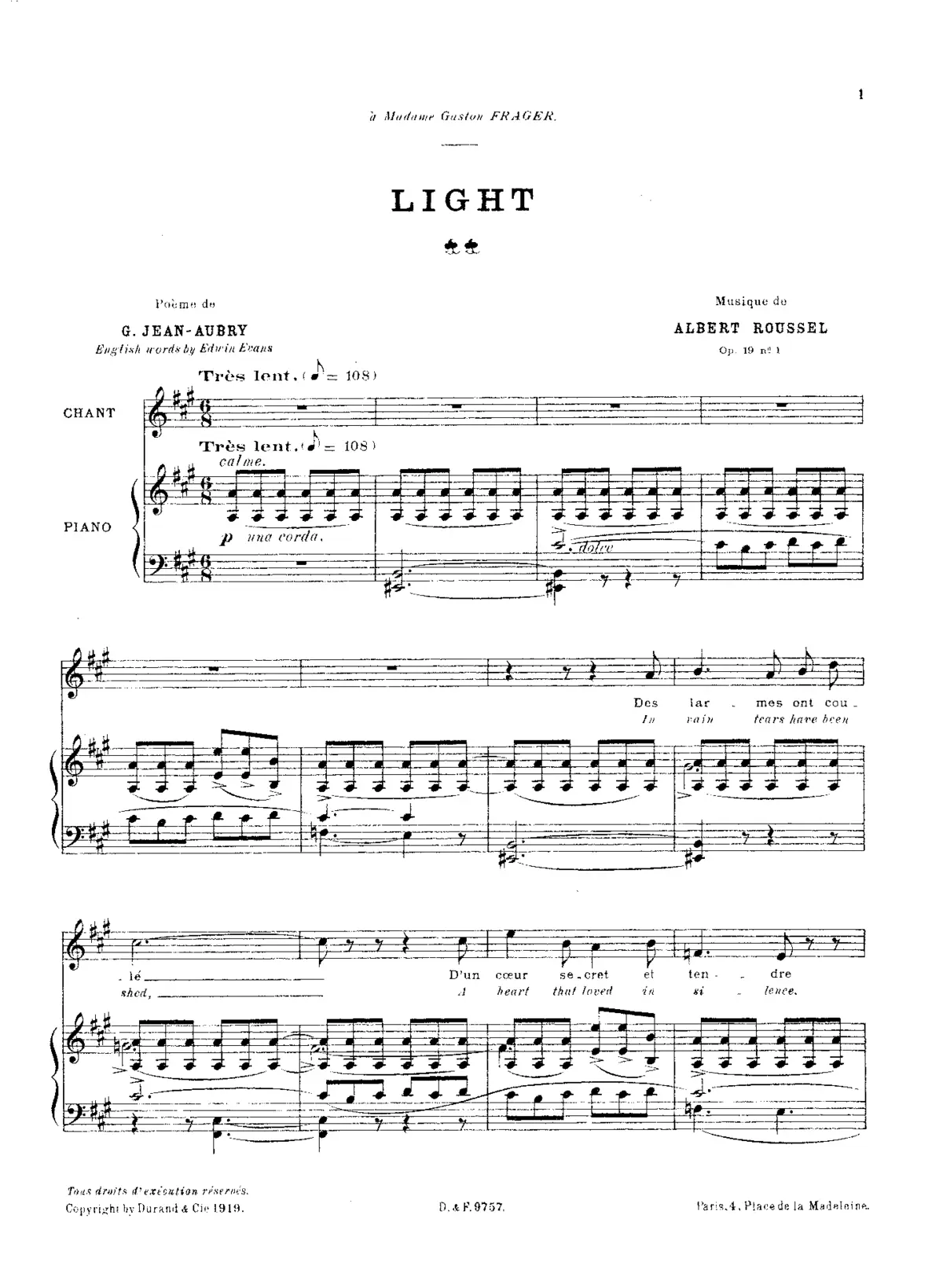 2 Mélodies - Page 1