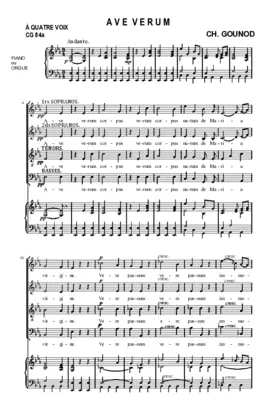 Ave verum, CG 84a