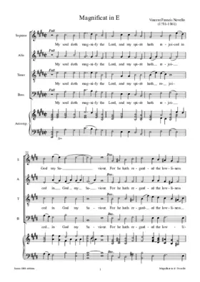 Evening canticles in E