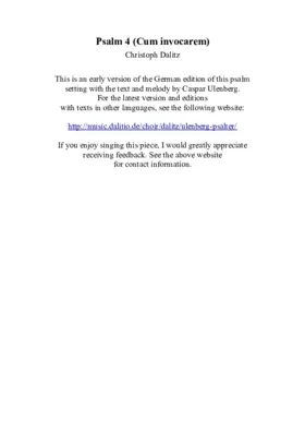 Psalm 4 (Ulenberg)