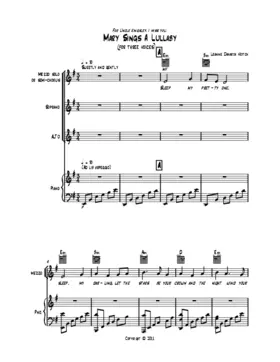 Mary sings a lullaby