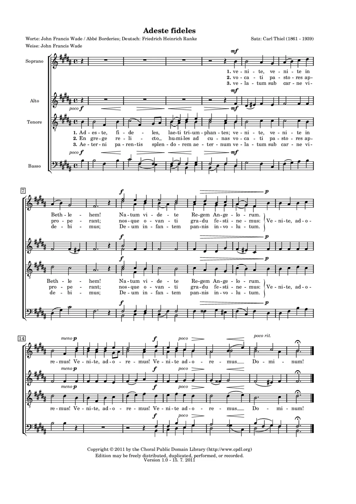 Adeste fideles - Page 1