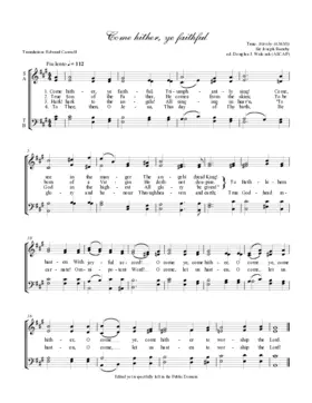 Come hither, ye faithful