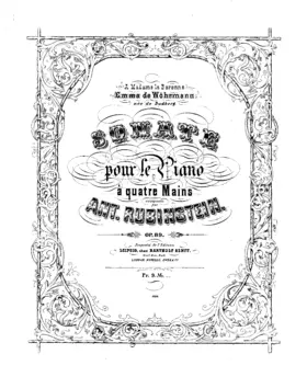 Sonata for Piano Four-Hands