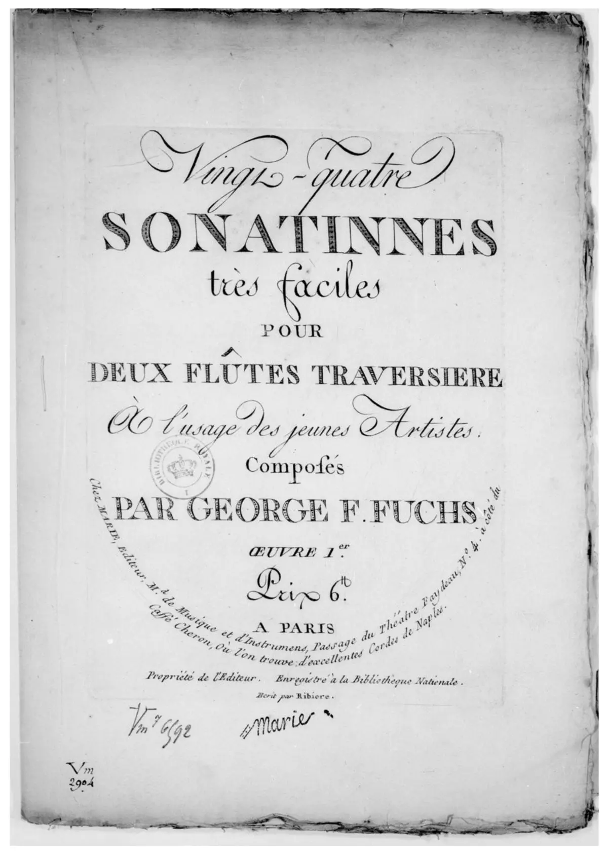 24 Sonatines très faciles pour 2 flûtes - Page 1