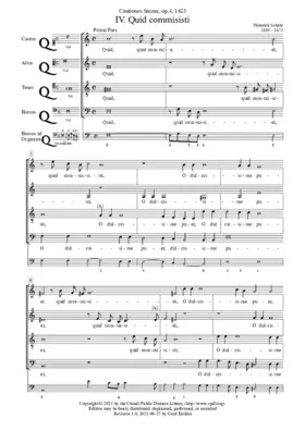 Quid commisisti, O dulcissime puer, SWV 56