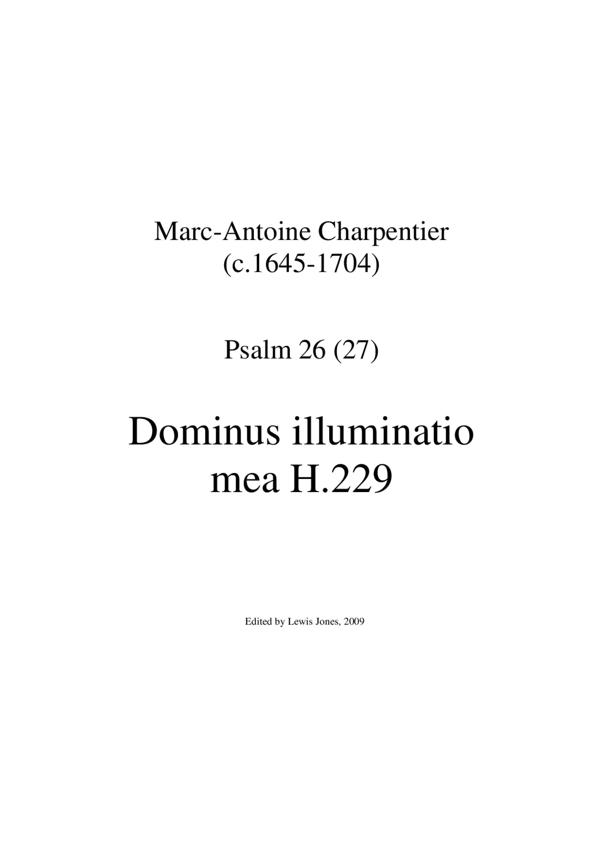 Dominus illuminatio mea H 229 - Page 1