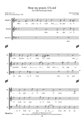 Hear my prayer, O Lord