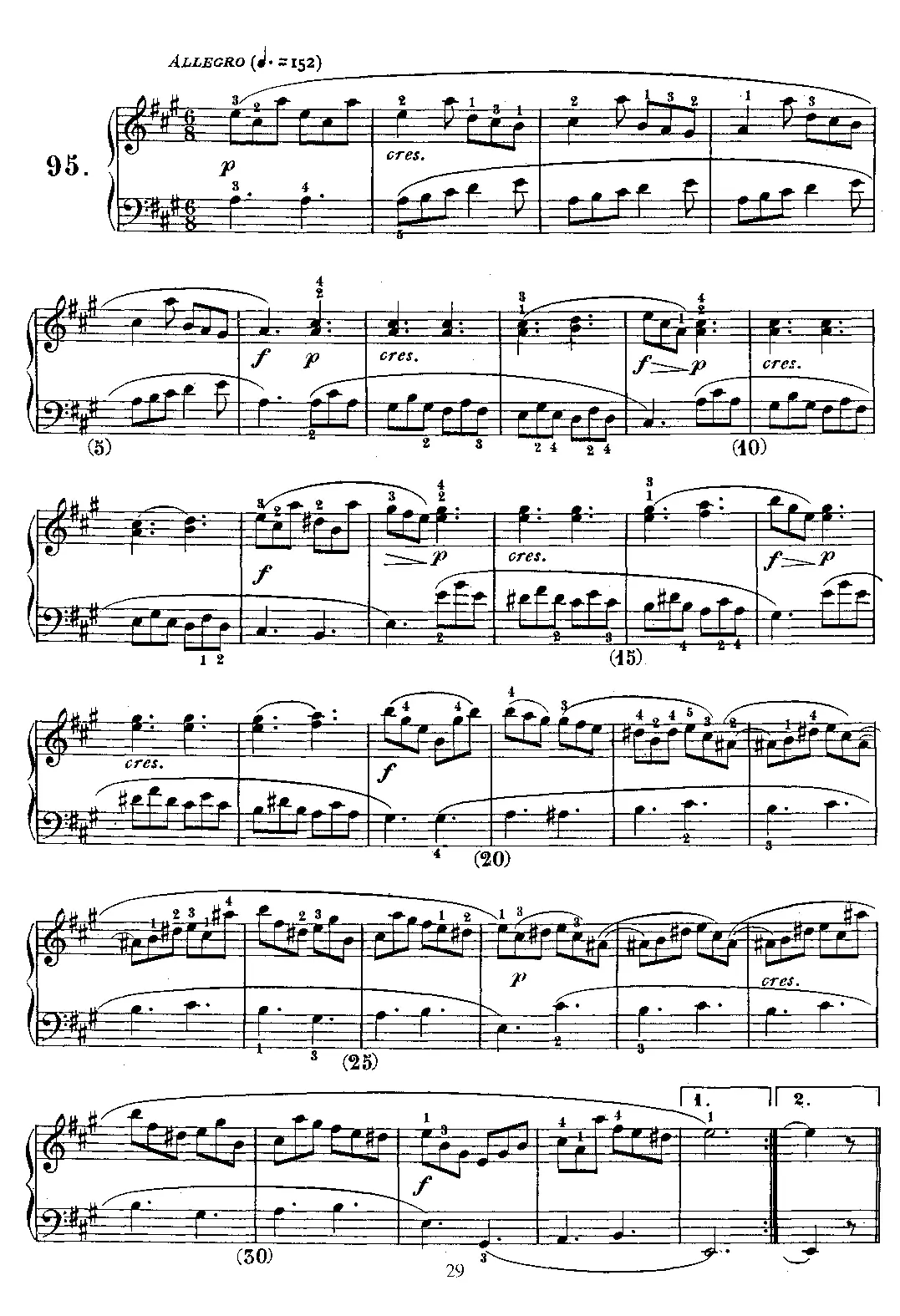 Keyboard Sonata in A major - Page 1