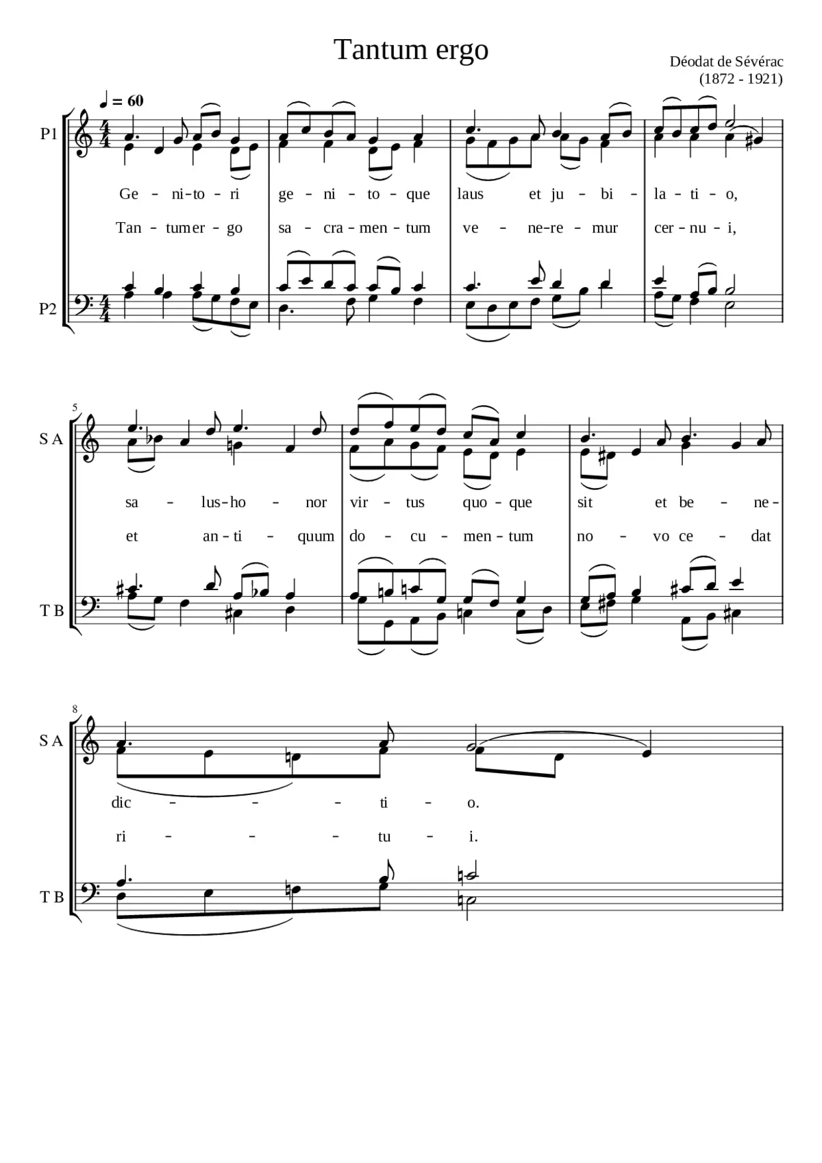 Tantum ergo - Page 1
