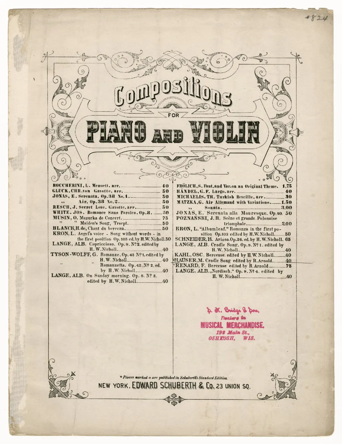2 Pieces for Violin and Piano - Page 1