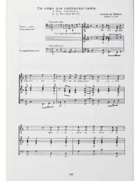 Un ciego que contravajo canta