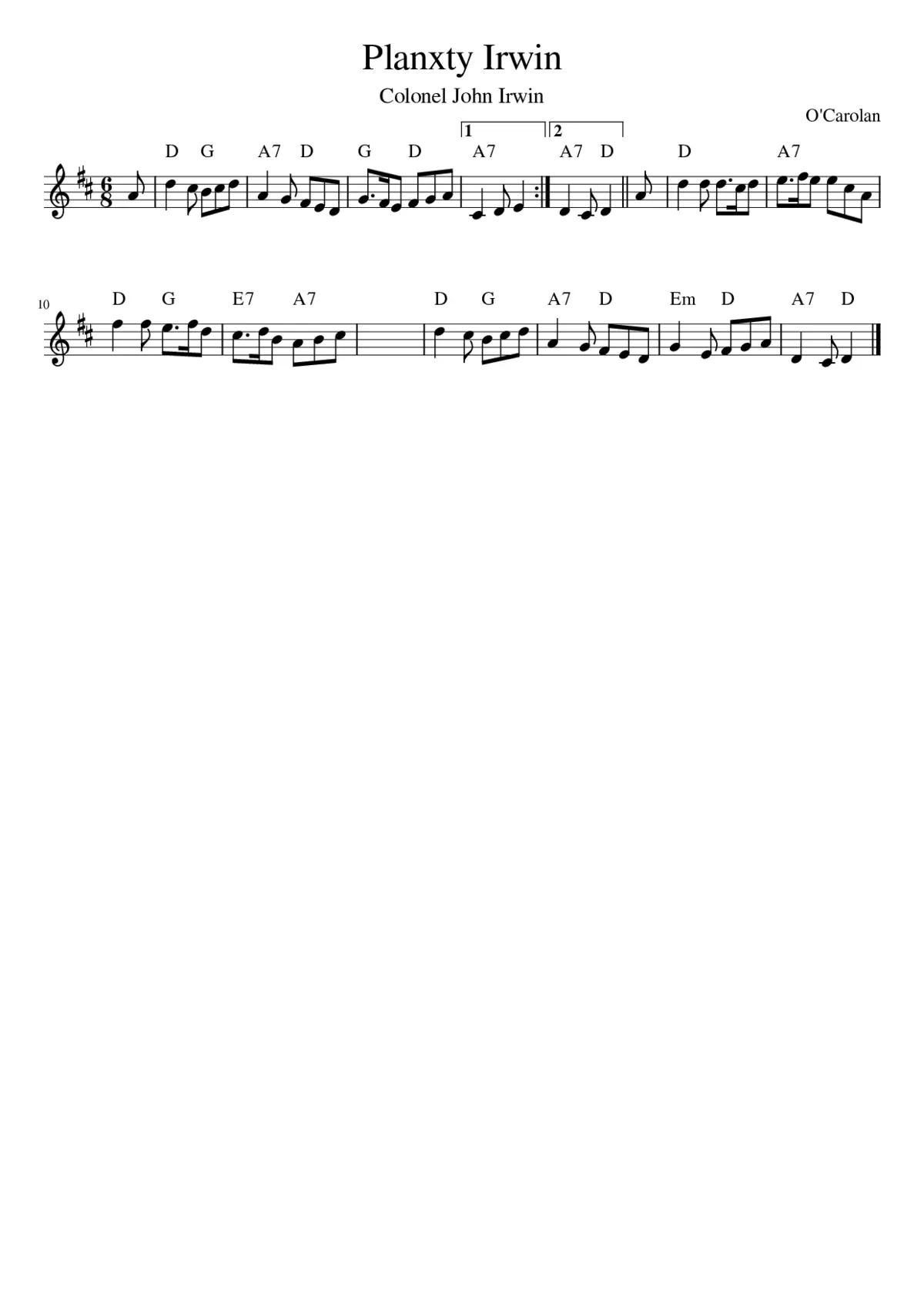 Planxty Irwin - Page 1