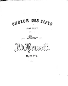 10 Transcriptions from Weber's 'Oberon', 'Der Freischütz', and 'Euryanthe', Op.19